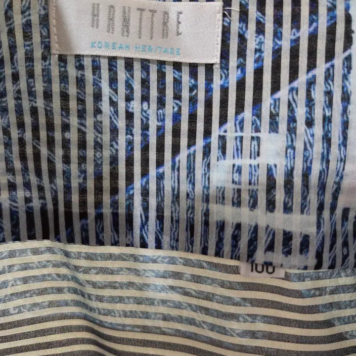[BUNJANG] Hanttre Pattern Shirt Blue Size 100 / HANTTRE 패턴 셔츠 100