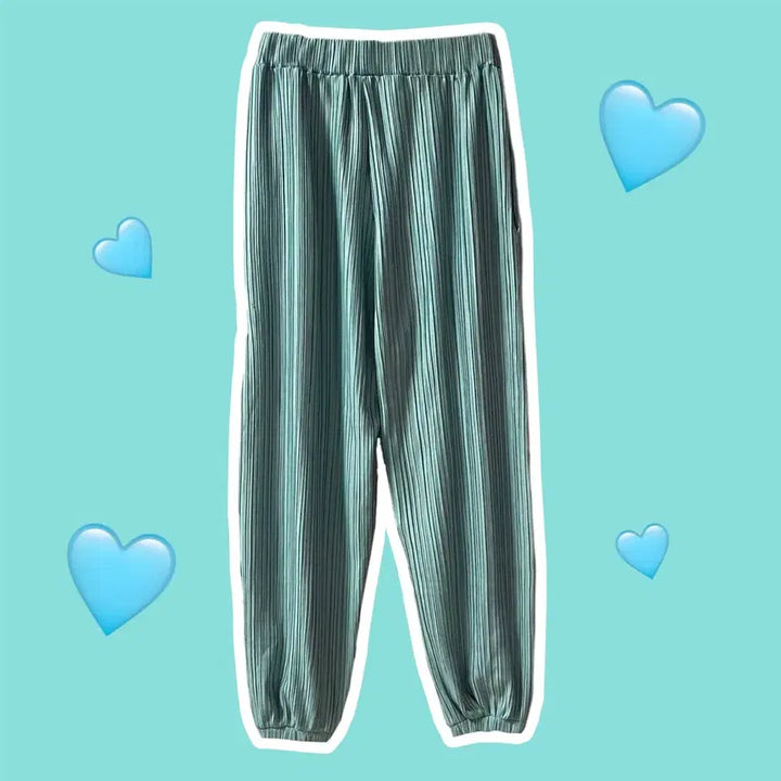 [BUNJANG] Pleated Banding Jogger Pants / 플리츠 밴딩 조거팬츠 와이드팬츠 바지 트레이닝 빈티지 구제