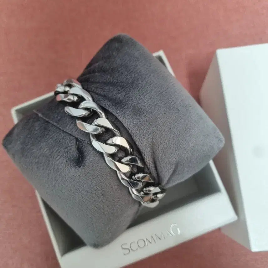 [BUNJANG] SCOMMAG Silver Chain Bracelet / SCOMMAG 체인 팔찌 실버