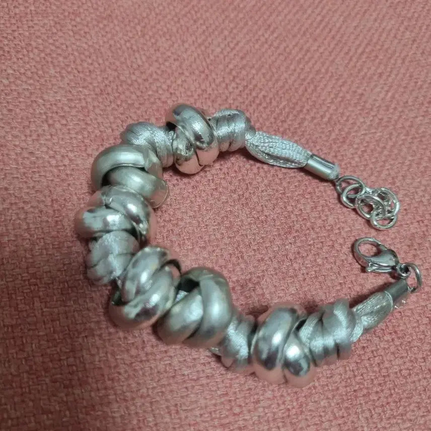 [BUNJANG] Silver Knot Bracelet / 실버 매듭 팔찌