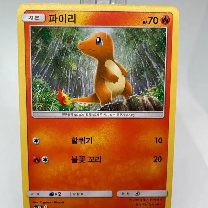 [BUNJANG] Pokemon Card Charmander Himeno Illustration 2017 / 2017년 파이리 히메노 일러 포켓몬카드