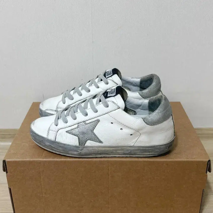 [BUNJANG] Golden Goose Sparkle Silver Tab White Sneakers / [36] 골든구스 스파클 실버 탭 화이트 스니커즈