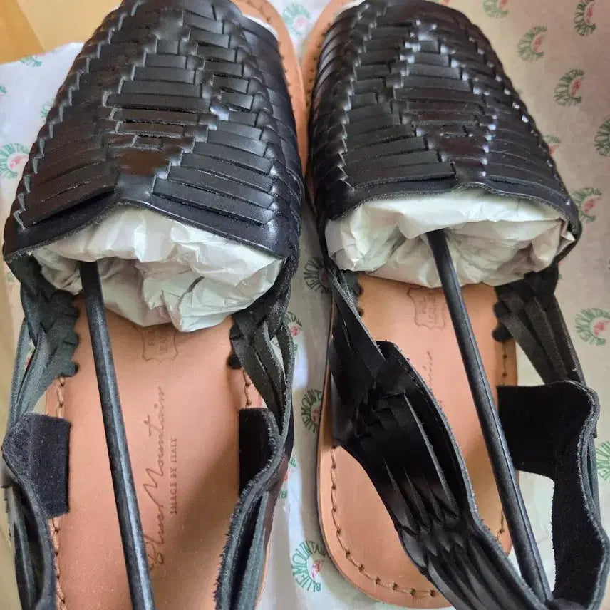 [BUNJANG] Blue Mountain Leather Sandals Black / 블루마운틴 샌들 블랙