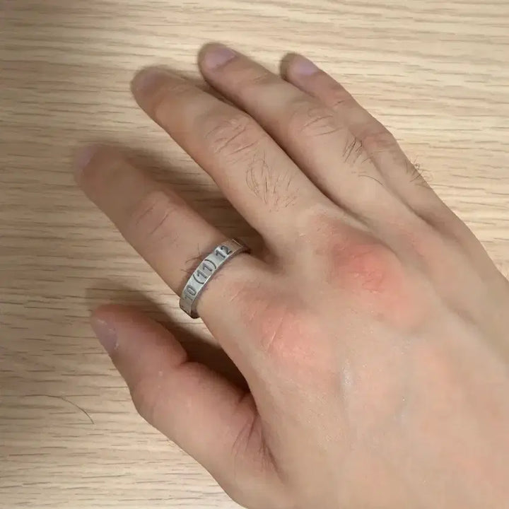 [BUNJANG] Maison Margiela Numerical Ring Silver Size 8 / 마르지엘라_뉴메리컬 넘버링 반지_실버_8호