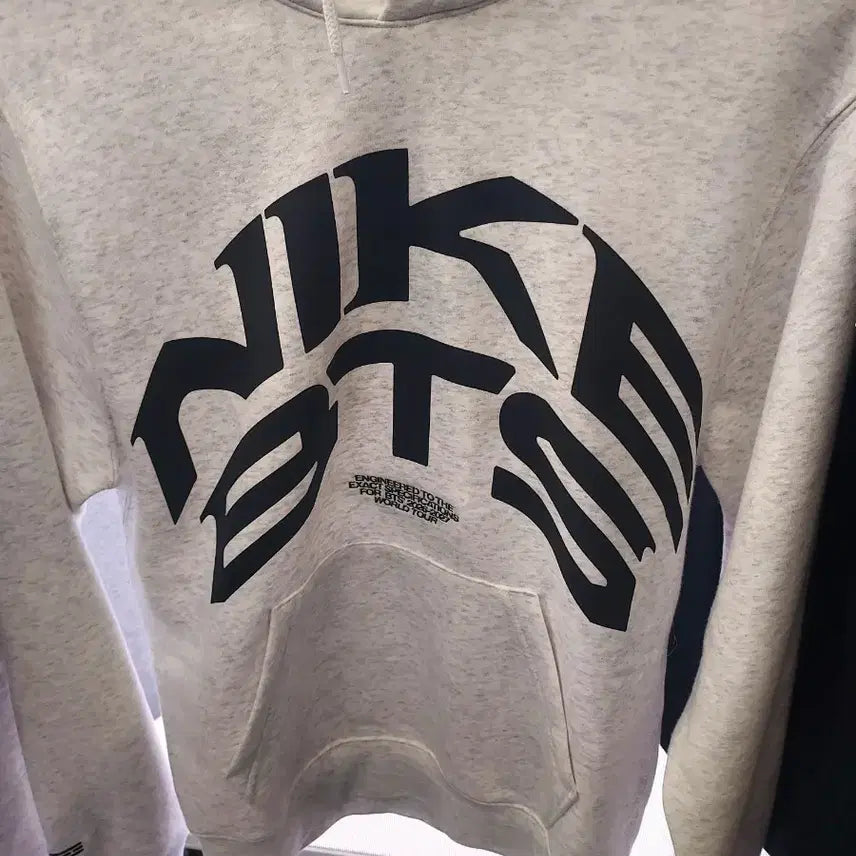 [BUNJANG] Nike x BTS Collaboration Hooded Sweatshirt - Grey / nike  BTSㅡ S 95  콜라보 후드티 그레이 새상품