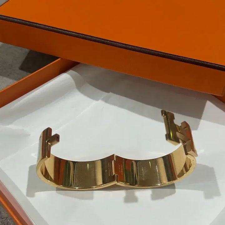 [BUNJANG] Hermes Clic H Bracelet PM Gold Mint / 에르메스 클릭아슈 팔찌 골드민트PM