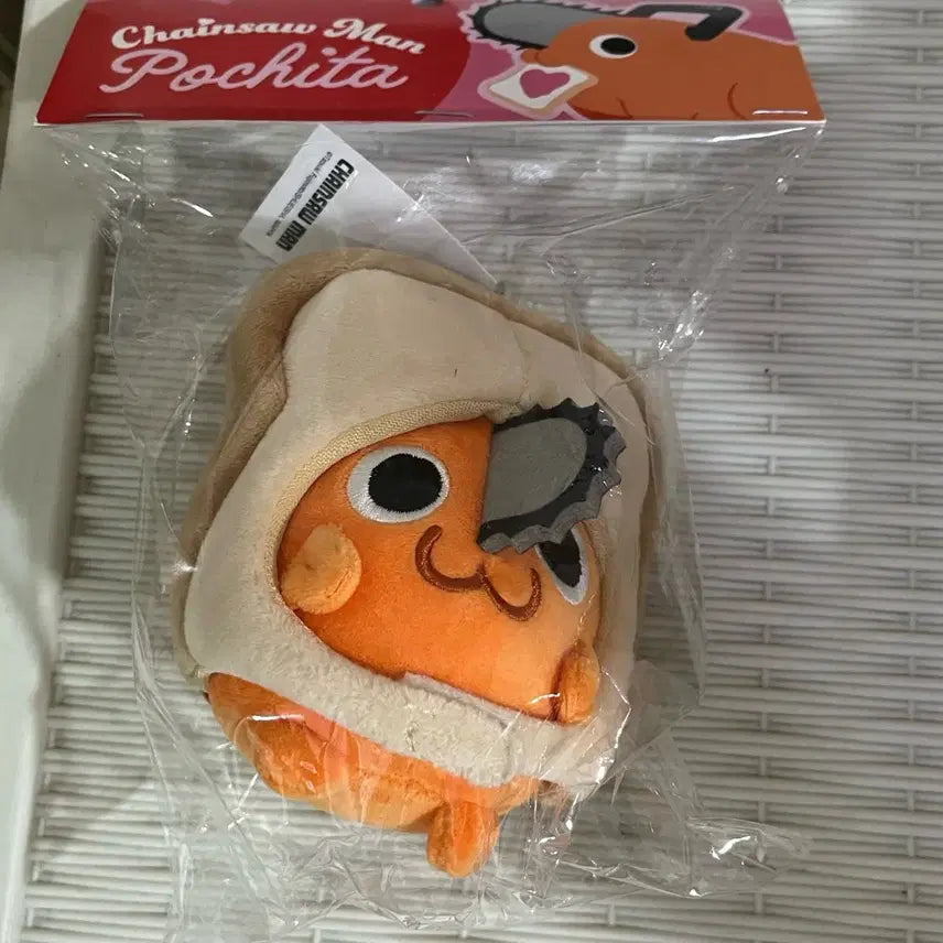 [BUNJANG] Chainsaw Man Pochita Bread Plush Keychain (Sealed) / 체인소맨 팝업 포치타 식빵 인형 키링 미개봉 양도