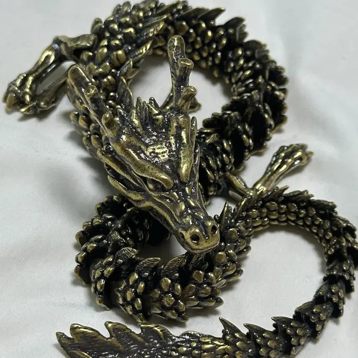 [BUNJANG] Brass Dragon Sculpture Ornament Keychain / 황동 용 활체 조각상 장식품 키링