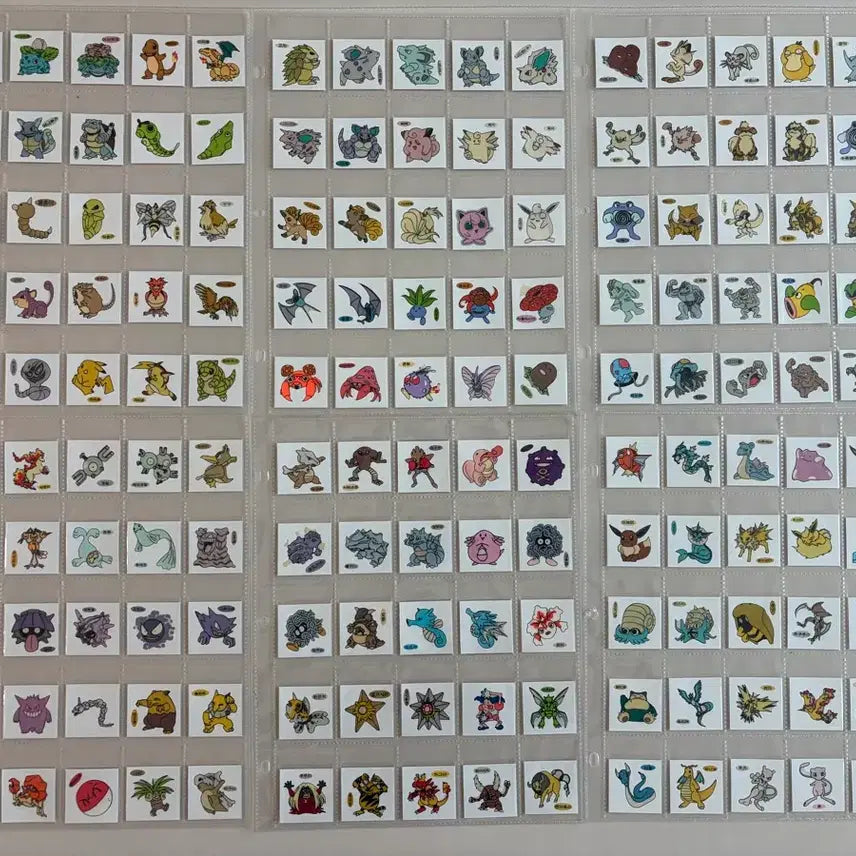 [BUNJANG] Pokemon Sticker Collection (1999 Shani &