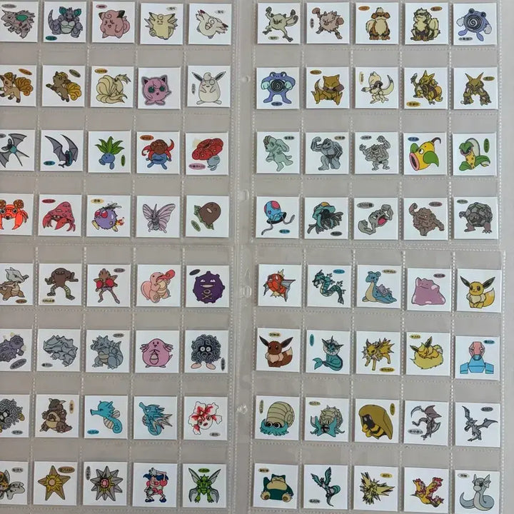 [BUNJANG] Pokemon Sticker Collection (1999 Shani &