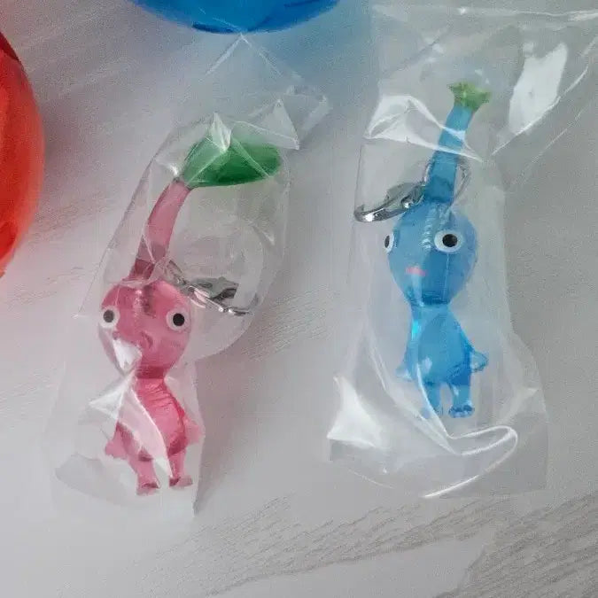 [BUNJANG] Pikmin Majirushi Gacha Keyring Figure Capsule Set / 일괄판매)) 피크민 메지루시 가챠 키링 피규어 캡슐 2종