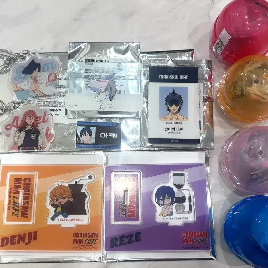 [BUNJANG] Chainsaw Man Cafe MAPPA Popup Goods Bundle Set / 체인소맨 카페 팝업 굿즈, 파우치 가챠 <6종 세트>