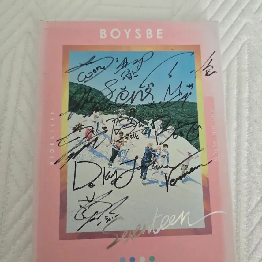 [BUNJANG] SEVENTEEN BOYS BE 2nd Album Autographed / (비매) 세븐틴 친필 SEVENTEEN  2집 친필 사인 앨범
