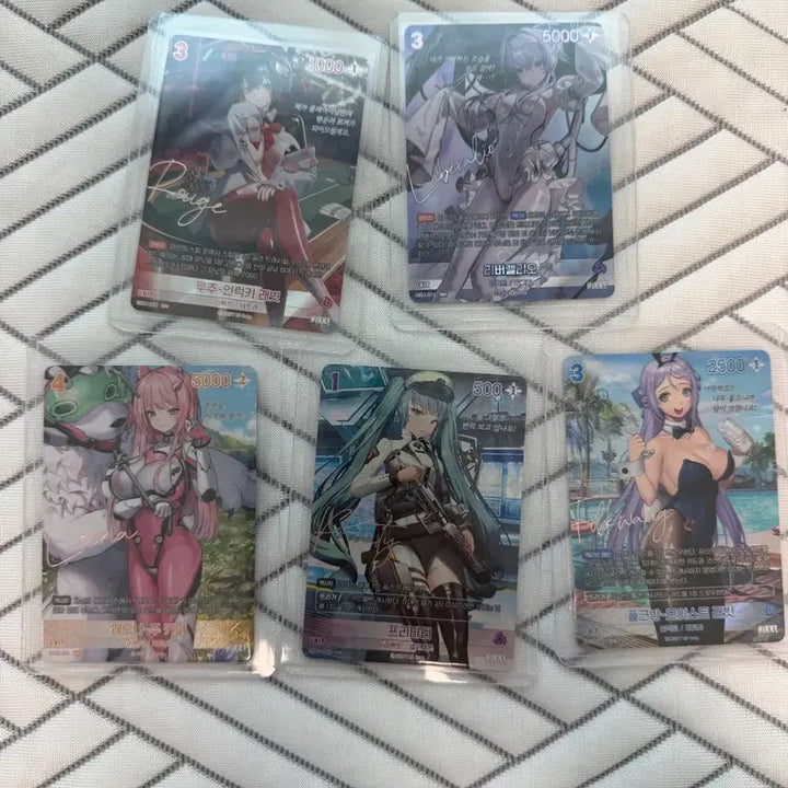 [BUNJANG] Nibel Arena Nikke Autographed Card SPR Bundle Set / 니벨아레나 니케 사인 카드 spr 5장 일괄