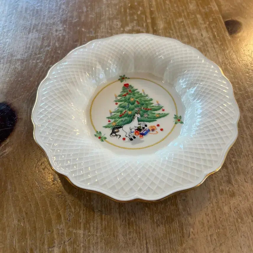 [BUNJANG] Japanese Vintage Mikasa Winter Tree Plate / 일본 빈티지 미카사 겨울트리접시