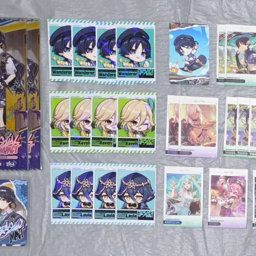 [BUNJANG] Genshin Impact Wanderer Mega Coffee Collaboration Pop-up Store Photocard Ticket Bundle Set / 원신 메가커피 콜라보 방랑자 팝업스토어 카페 특전 포토카드 티켓 일괄판매