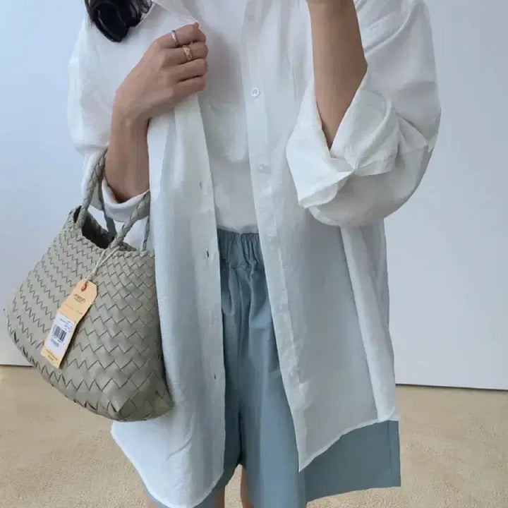 [SOLD OUT] 여름 루즈핏 셔츠 화이트