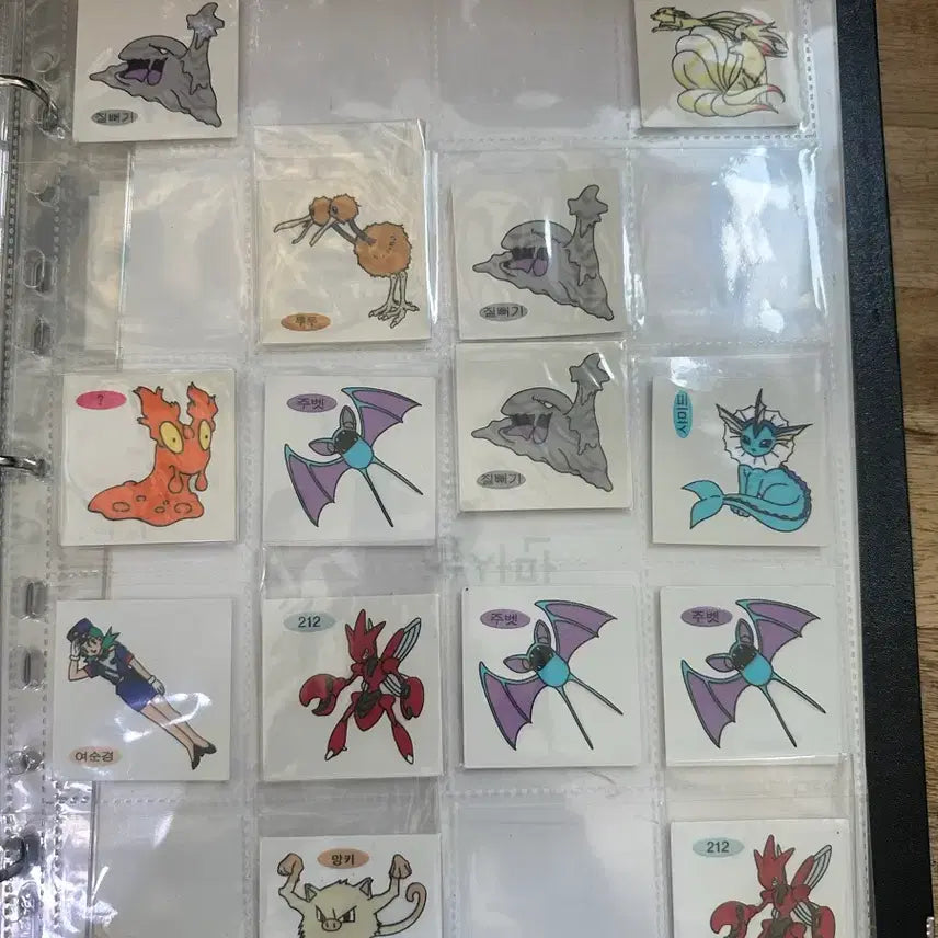 [BUNJANG] 1999 Pokemon Stickers Bundle Set / 99년 구버전 포켓몬 띠부씰 일괄
