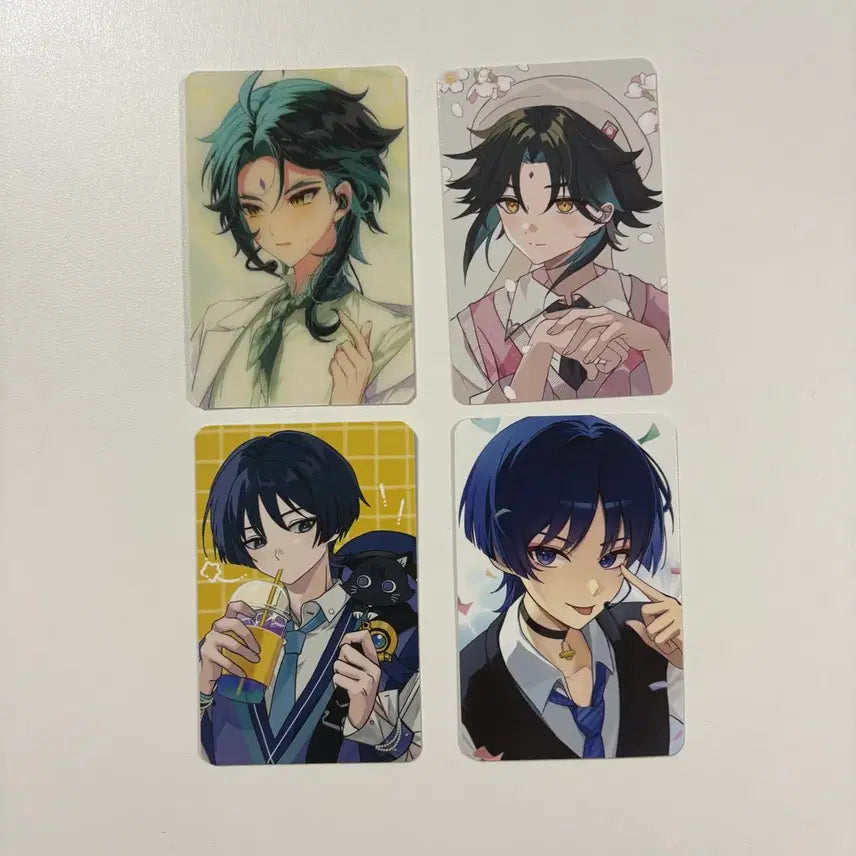 [BUNJANG] Genshin Impact Wanderer &amp; Xiao Unofficial Photocard Bundle Set / 나눔)원신 비공굿 포카 방랑자 소 일괄