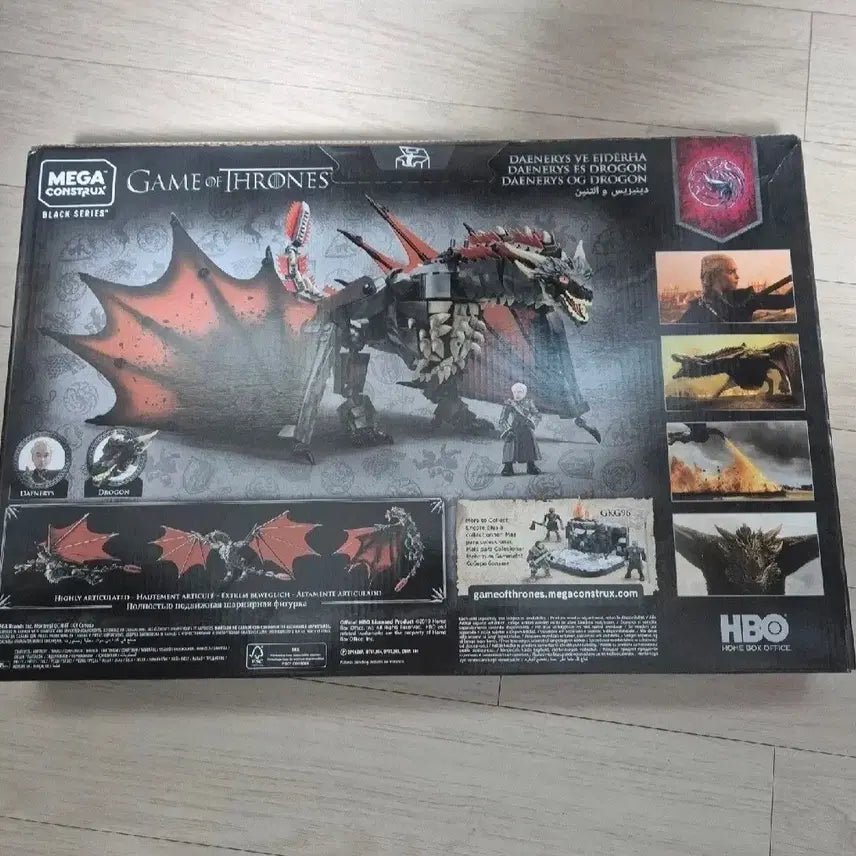 [BUNJANG] Mega Bloks Game of Thrones Drogon Building Set / 메가 블럭 (메가 컨스트럭스) 왕좌의게임 드로곤 새제품 판매