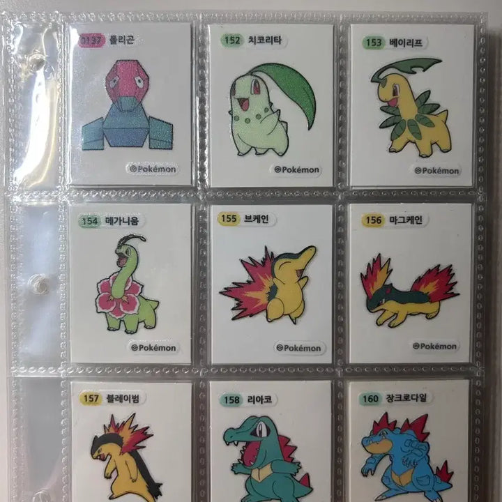[BUNJANG] Pokémon Gen 2 Sticker Collection Set / 포켓몬 2세대 띠부씰 모음 및 전설 띠부씰