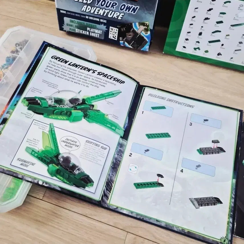 [BUNJANG] LEGO DC Super Heroes Build Your Own Adventure Book with Green Lantern Minifigure / [정품] 레고 DC 슈퍼히어로즈 빌드 유어 온 어드벤처 / LEGO