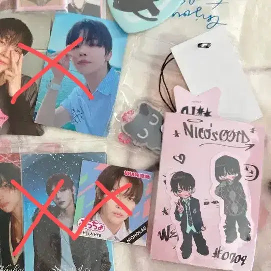 [BUNJANG] ENHYPEN Nicholas Photocard Set, Badge, Keyring, POB / 앤팀 니콜라스 뱃지 키링 특전 등