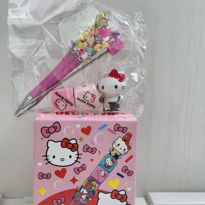 [BUNJANG] New Hello Kitty DIY Deco Pen &amp; Deco Set / 선착 특가 신상 헬로키티 DIY 데코 펜꾸 볼꾸 세트