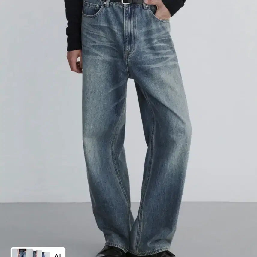 [BUNJANG] Branded EXTRA WIDE DENIM SAND BLUE / [30] 브랜디드 EXTRA WIDE DENIM SAND BLUE