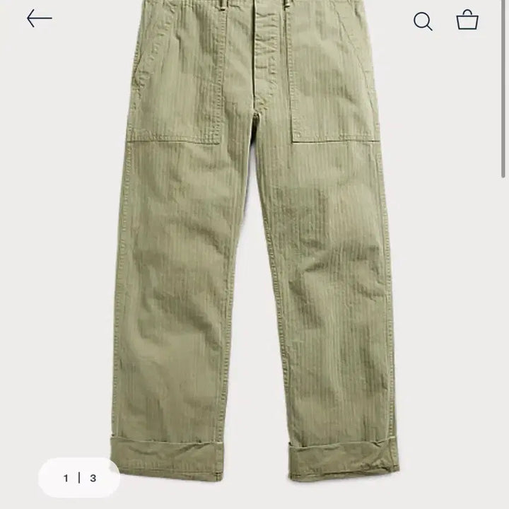 [BUNJANG] RRL Herringbone Fatigue Pants (W34*L32) / rrl 더블알엘 헤링본 퍼티그 W34*L32