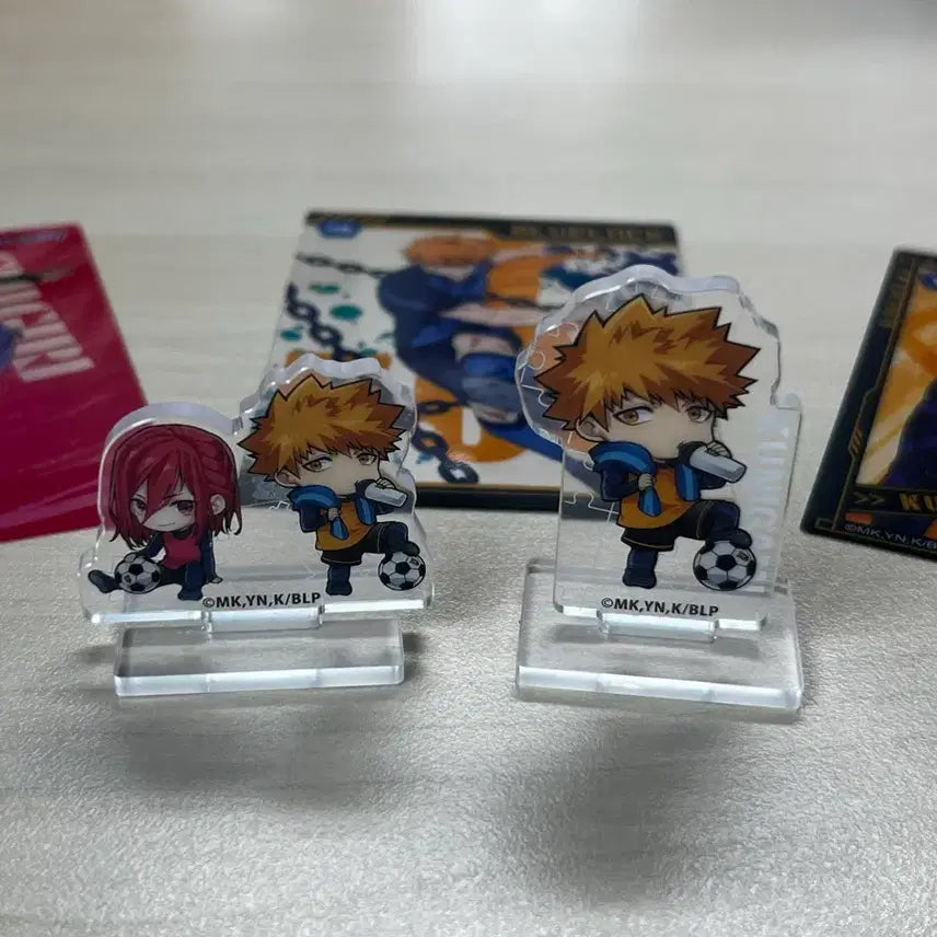 [BUNJANG] Blue Lock Chigiri x Kunigami Acrylic Stand Set (2 Types) + Cards (3 Types) / 블루록! (치기리 x 쿠니가미) 아크릴 스탠드 2종 + 카드 3종