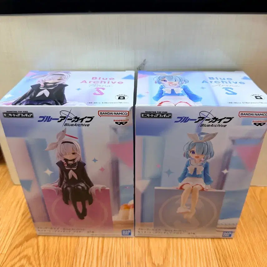 [BUNJANG] Blue Archive Arona &amp; Prana Noodle Stopper Figure 2-Set (Sealed) / (미개봉)마지막! 모니터탑 아로나,프라나 블루 아카이브 피규어 2종 세트