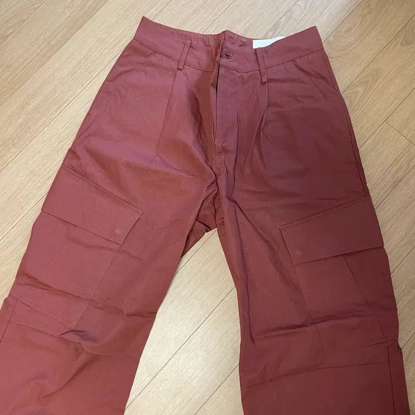 [BUNJANG] Yiyae Cargo Pants Red M / yiyae 카고 바지