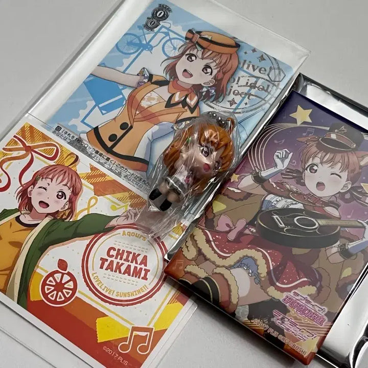 [BUNJANG] Love Live! Sunshine!! Takami Chika Swing Gacha, Badge, Paper Set / 러브라이브) 선샤인 타카미 치카 스윙 가챠, 뱃지, 지류 세트