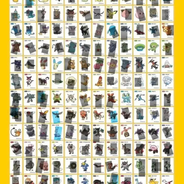 [BUNJANG] Pokemon Artwork Tteobuseal Sticker Set / 포켓몬 아트워크 띠부씰 판매 및 교환