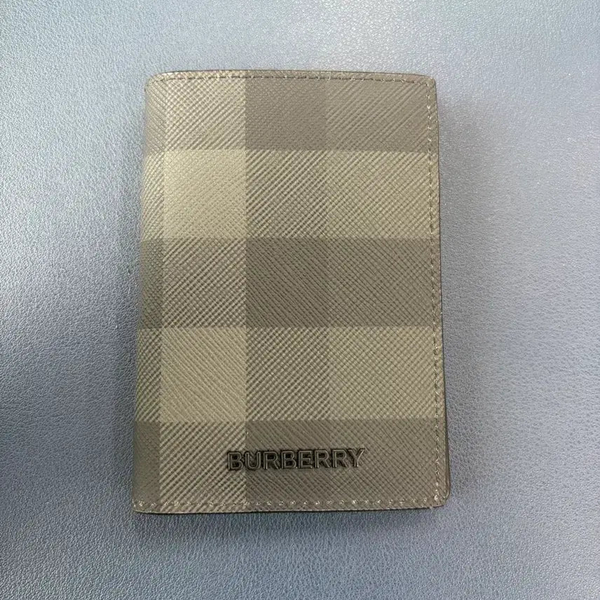 [BUNJANG] Burberry Logo Check Card Case Charcoal / 버버리 로고 체크 카드 케이스 차콜 팝니다