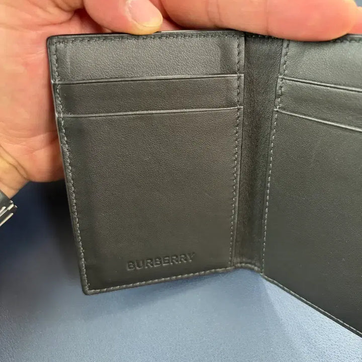 [BUNJANG] Burberry Logo Check Card Case Charcoal / 버버리 로고 체크 카드 케이스 차콜 팝니다