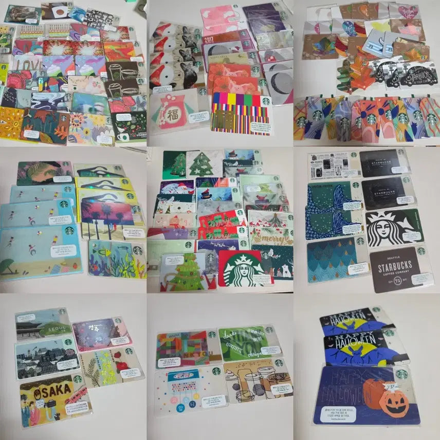 [BUNJANG] Starbucks Blank Card Collection / 스타벅스 공카드 소장용 수집용 카드