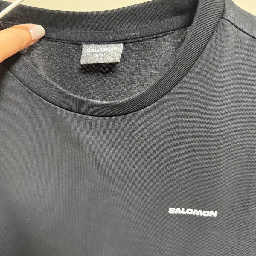 [BUNJANG] Salomon Basic Logo Short Sleeve T-Shirt Black S / 살로몬 기본로고반팔티셔츠 블랙s