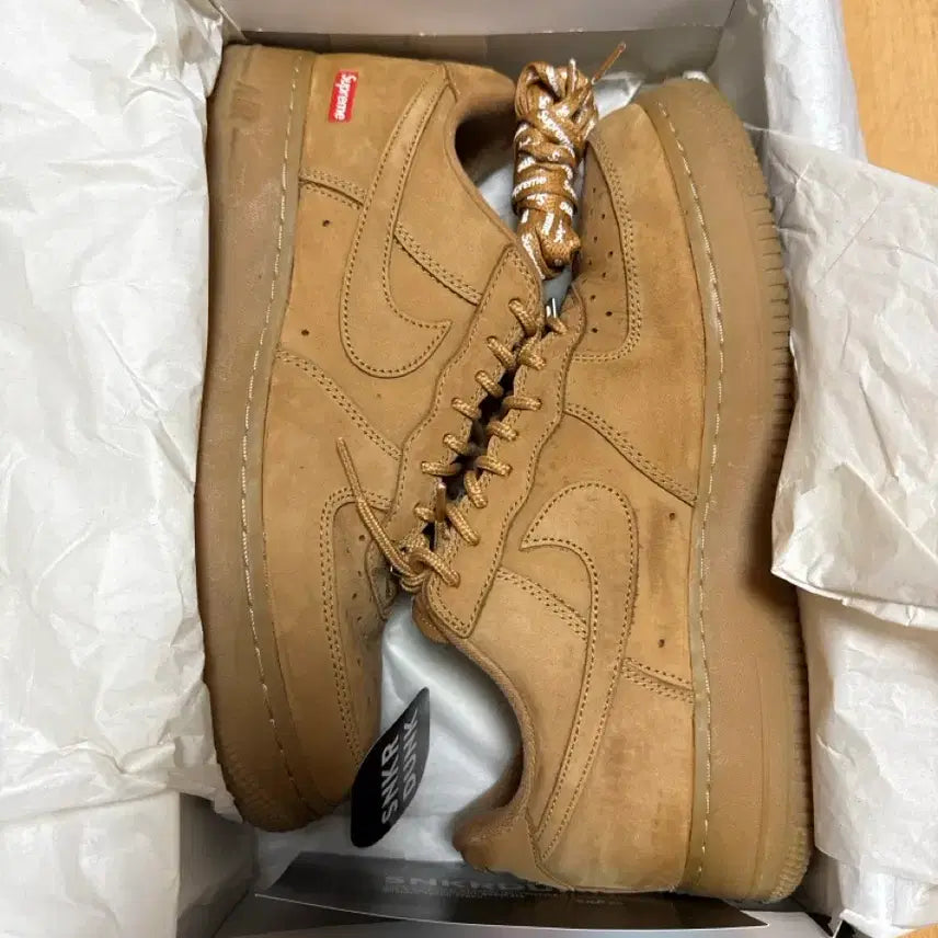 [BUNJANG] Nike Supreme "Danjang" Air Force 1 Low / [265]나이키 슈프림 된장포스