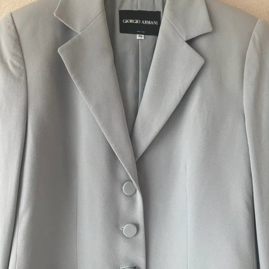 [BUNJANG] Giorgio Armani Light Blue Wool Blend Jacket Size 38 / [정품] Giorgeo Armani 조르지오 아르마니 하늘색 자켓 38