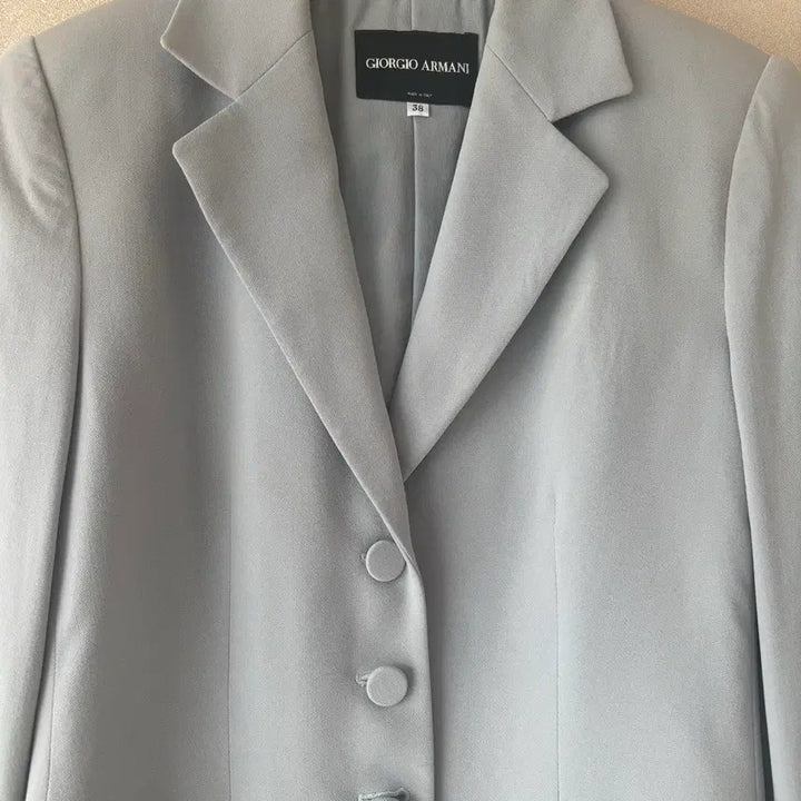 [BUNJANG] Giorgio Armani Light Blue Wool Blend Jacket Size 38 / [정품] Giorgeo Armani 조르지오 아르마니 하늘색 자켓 38