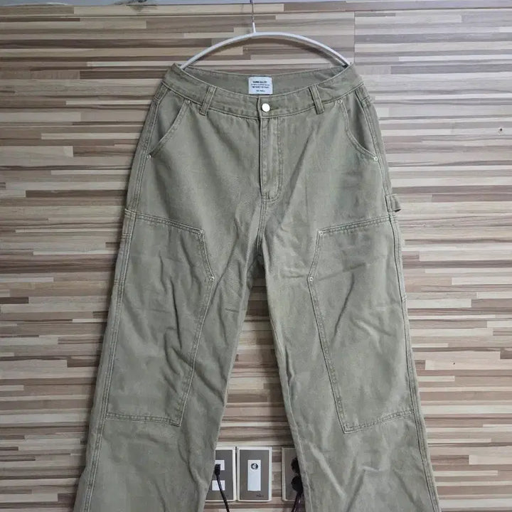 [BUNJANG] Gamma Gallery Wide Double Knee Carpenter Pants / 감마갤러리 / 와이드 더블니 카펜더 팬츠 / 32