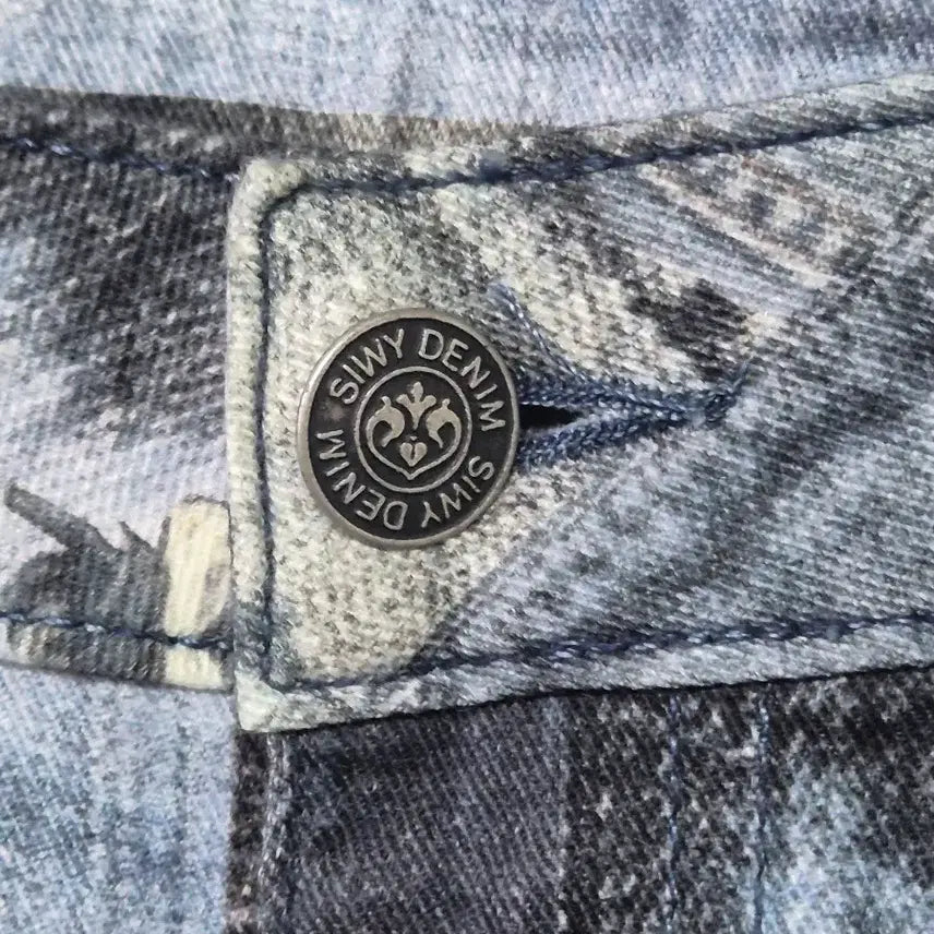 [BUNJANG] SIWY Patchwork Vintage Style Denim Jeans / SIWY 패치워크 빈티지 스타일 데님