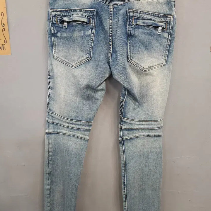 [BUNJANG] Balmain Biker Jeans Blue / 발망 바이커진 블루