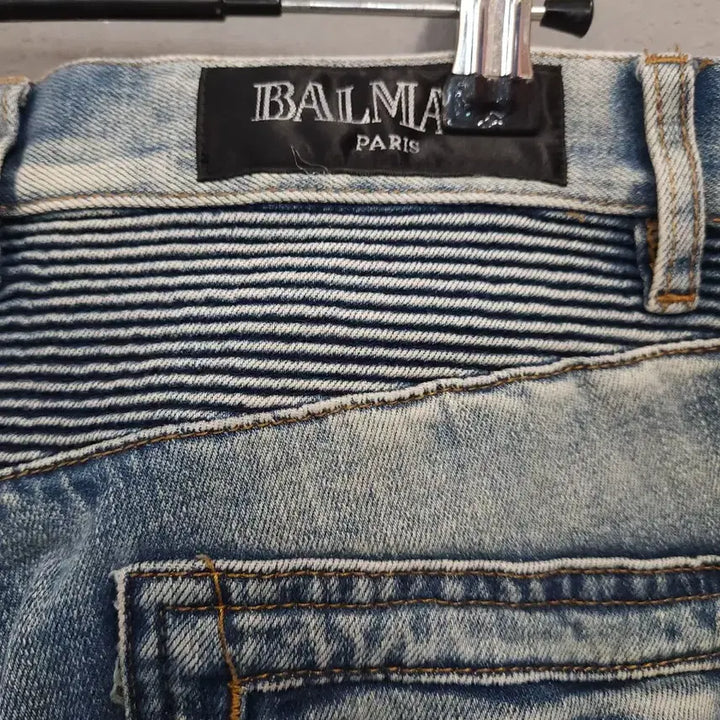 [BUNJANG] Balmain Biker Jeans Blue / 발망 바이커진 블루