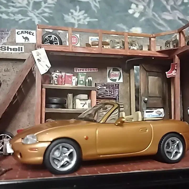 [BUNJANG] 1/43 Scale Car Repair Diorama / 1/43 자동차정비 디오라마(개인자작품)
