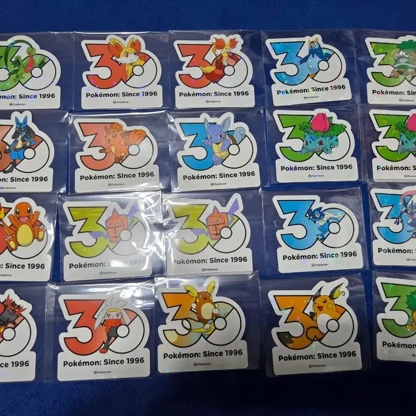[SOLD OUT] 포켓몬 30주년 기념 스티커 모음