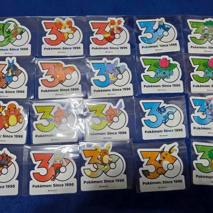 [SOLD OUT] 포켓몬 30주년 기념 스티커 모음