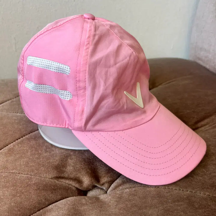 [BUNJANG] Callaway Pink Logo Golf Cap Hat / 캘러웨이 핑크 로고 골프모자 골프캡모자